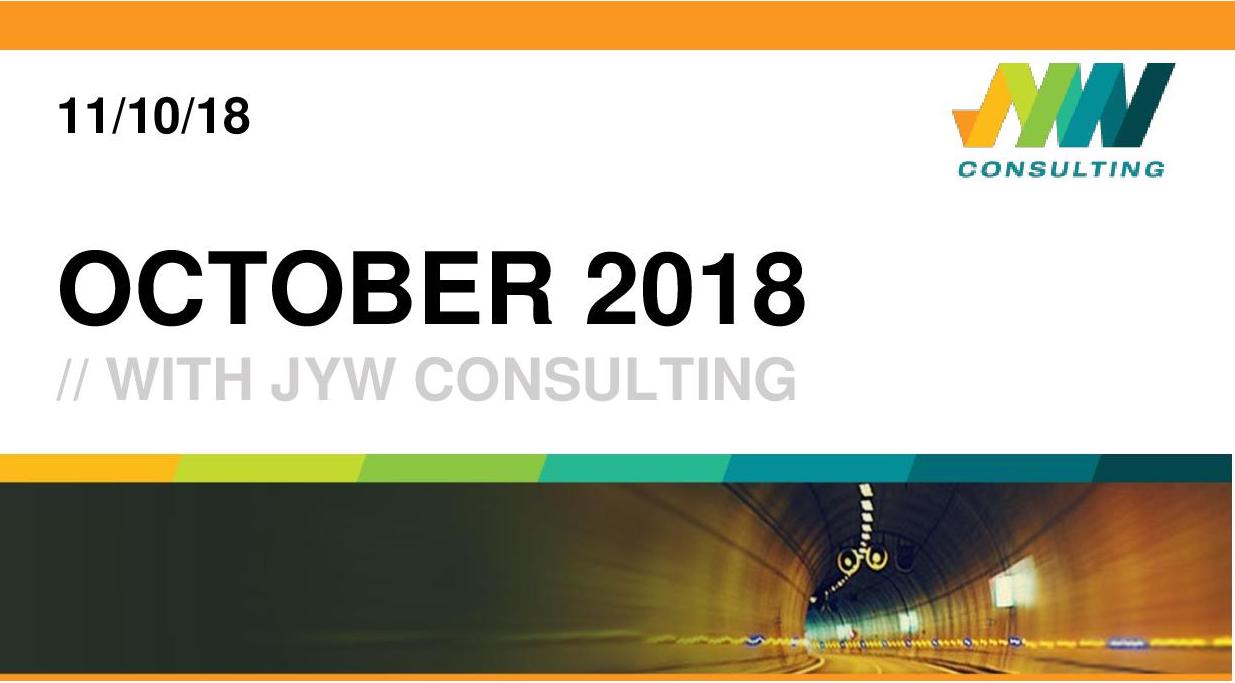 JYW’s Newsletter – October 2018